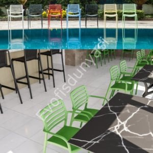 Camel Plastik Sandalye Kollu