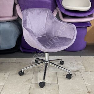 Megan Bilgisayar ve Çalışma Koltuğu Lila - Krom