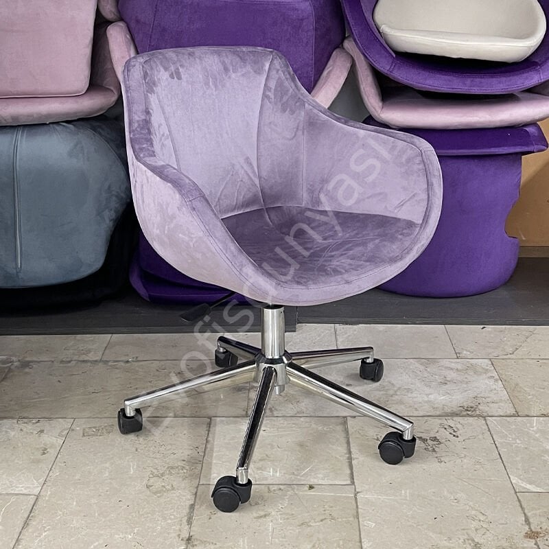 Megan Bilgisayar ve Çalışma Koltuğu Lila - Krom