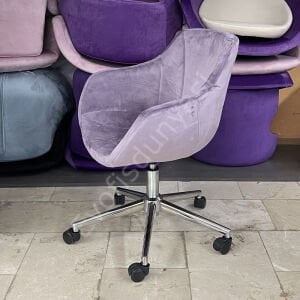 Megan Bilgisayar ve Çalışma Koltuğu Lila - Krom