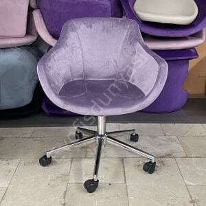 Megan Bilgisayar ve Çalışma Koltuğu Lila - Krom