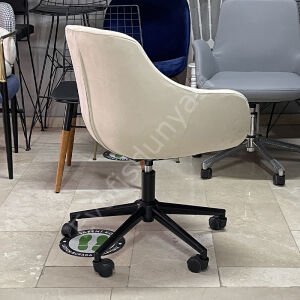 Megan Bilgisayar ve Çalışma Koltuğu Krem - Siyah Boya