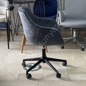 Megan Bilgisayar ve Çalışma Koltuğu Antrasit - Siyah Boya