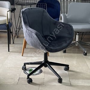Megan Bilgisayar ve Çalışma Koltuğu Antrasit - Siyah Boya