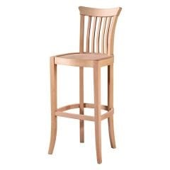 Ham Ahşap Bar Sandalyesi 001