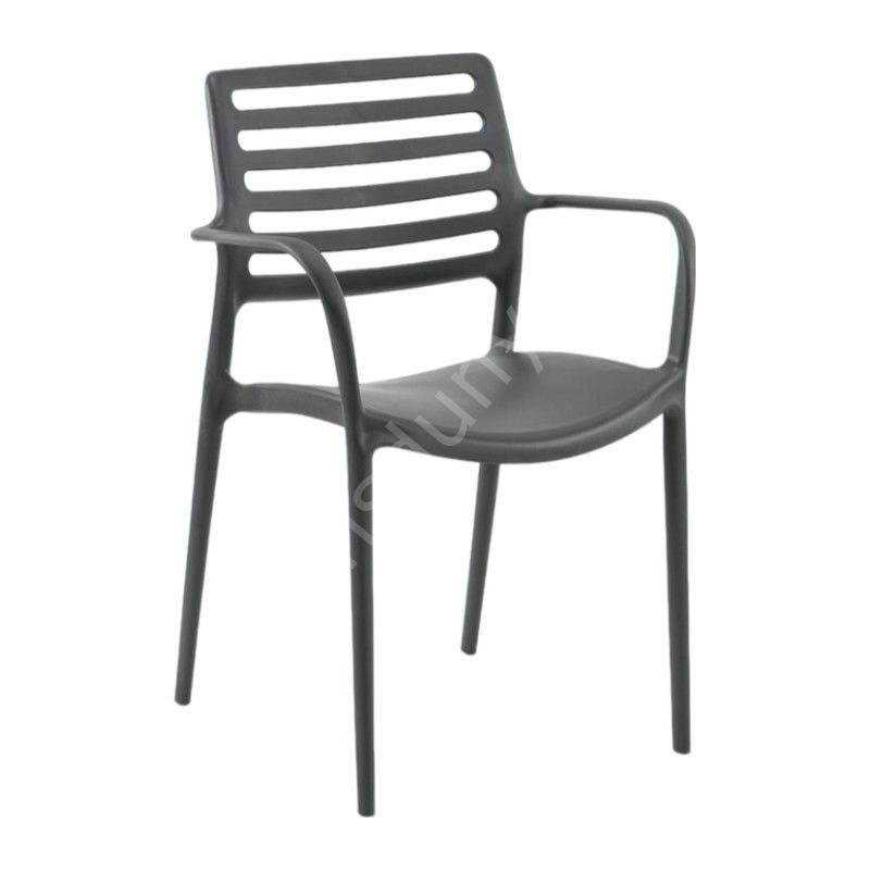 Camel Plastik Sandalye Kollu Antrasit