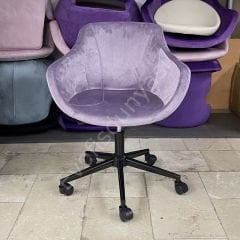 Megan Bilgisayar ve Çalışma Koltuğu Lila - Siyah Boya
