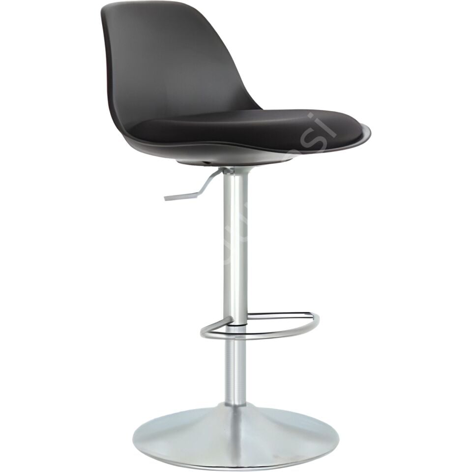 Vegas Modern Tepsi Ayaklı Bar Sandalyesi Siyah