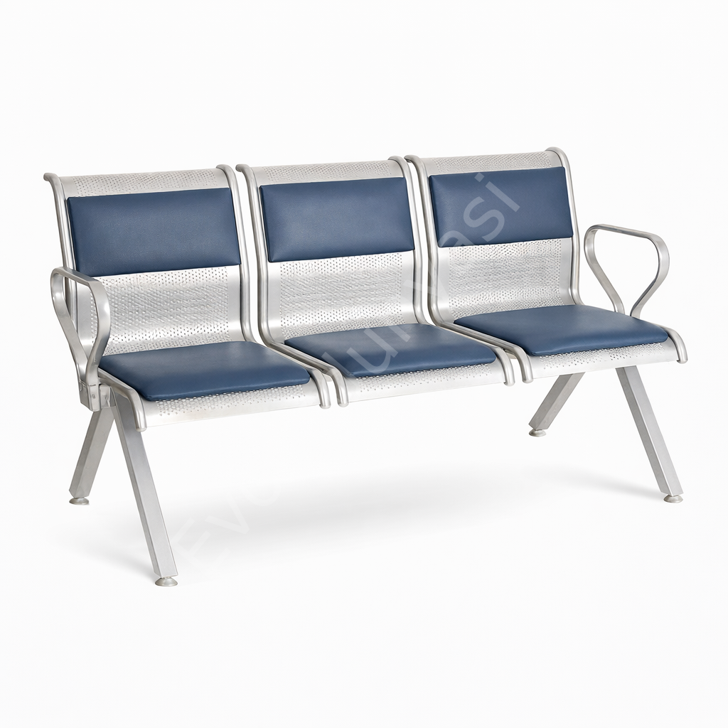 Eta Metal Üçlü Bekleme Koltuğu