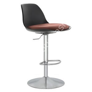 Vegas Modern Tepsi Ayaklı Bar Sandalyesi Kahve