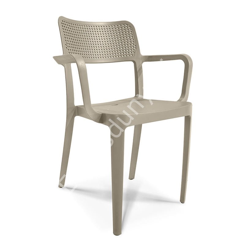 Venüs PP Kollu Plastik Sandalye Latte