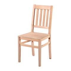 Fuga Çıtalı Izgaralı Ham Ahşap Sandalye 01