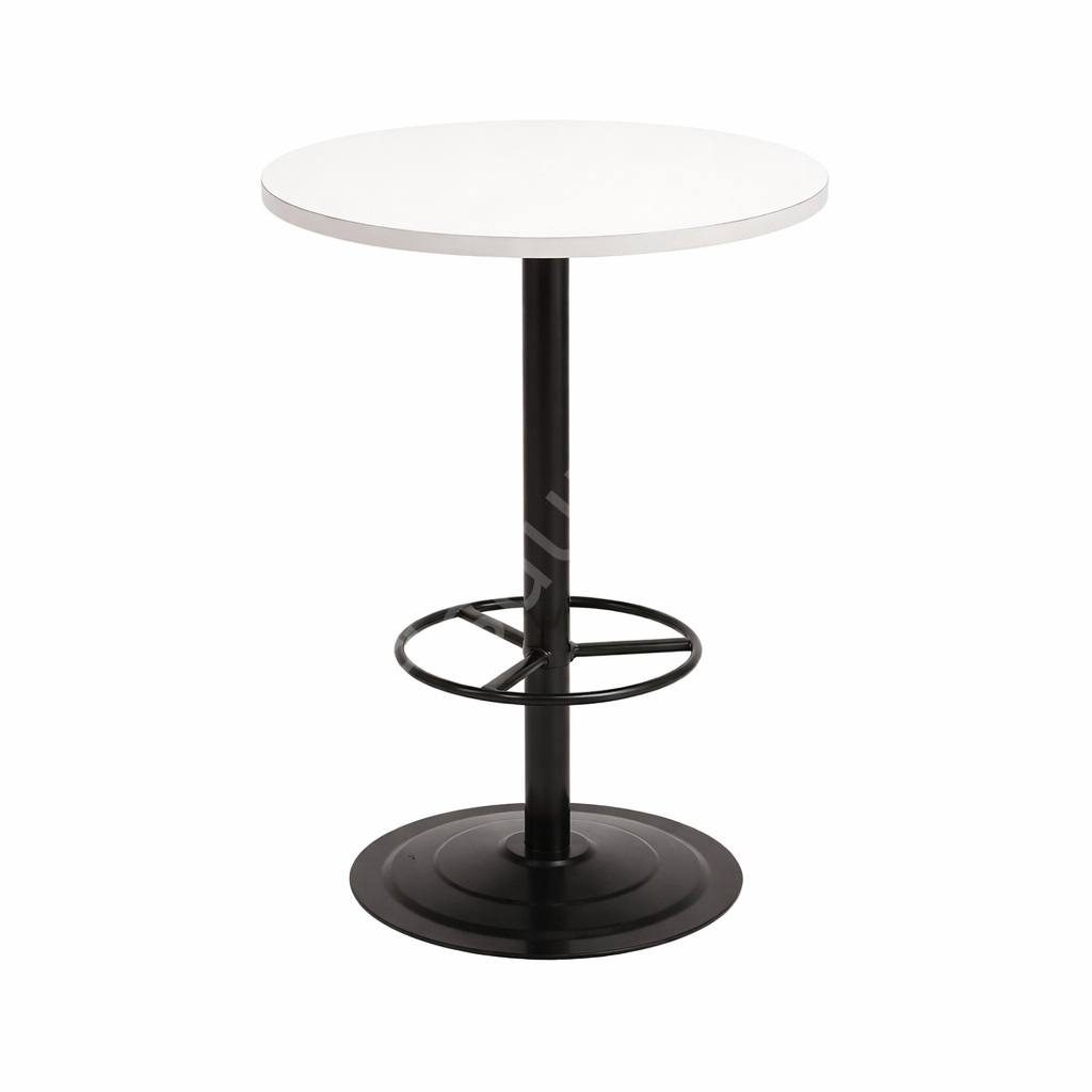 Bistro Bar Masası 60 Çap MDF Tablalı