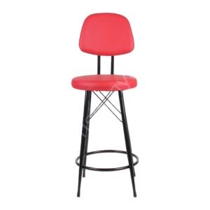 Ekom Metal Bar Sandalyesi Kırmızı - 65 cm