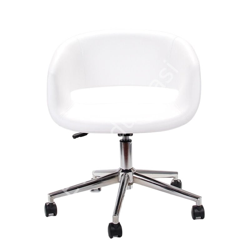 Ciro Çalışma Sandalyesi Beyaz - Siyah Boya