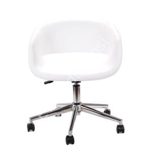 Ciro Çalışma Sandalyesi Beyaz - Siyah Boya