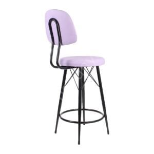 Ekom Metal Bar Sandalyesi Lila - 65 cm