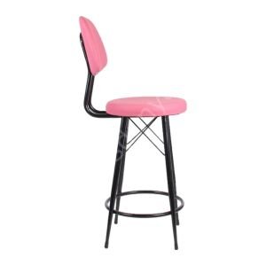 Ekom Metal Bar Sandalyesi Pembe - 75 cm