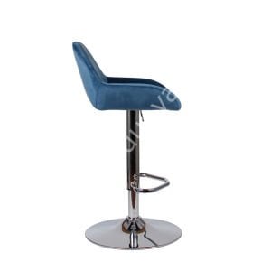 Aura Bar Sandalyesi Petrol Mavi