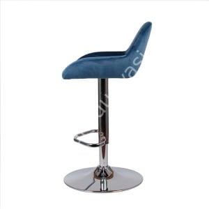 Aura Bar Sandalyesi Petrol Mavi