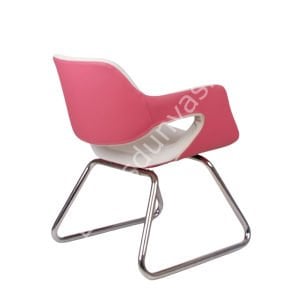 Markus Bekleme Sandalyesi Pembe Krem