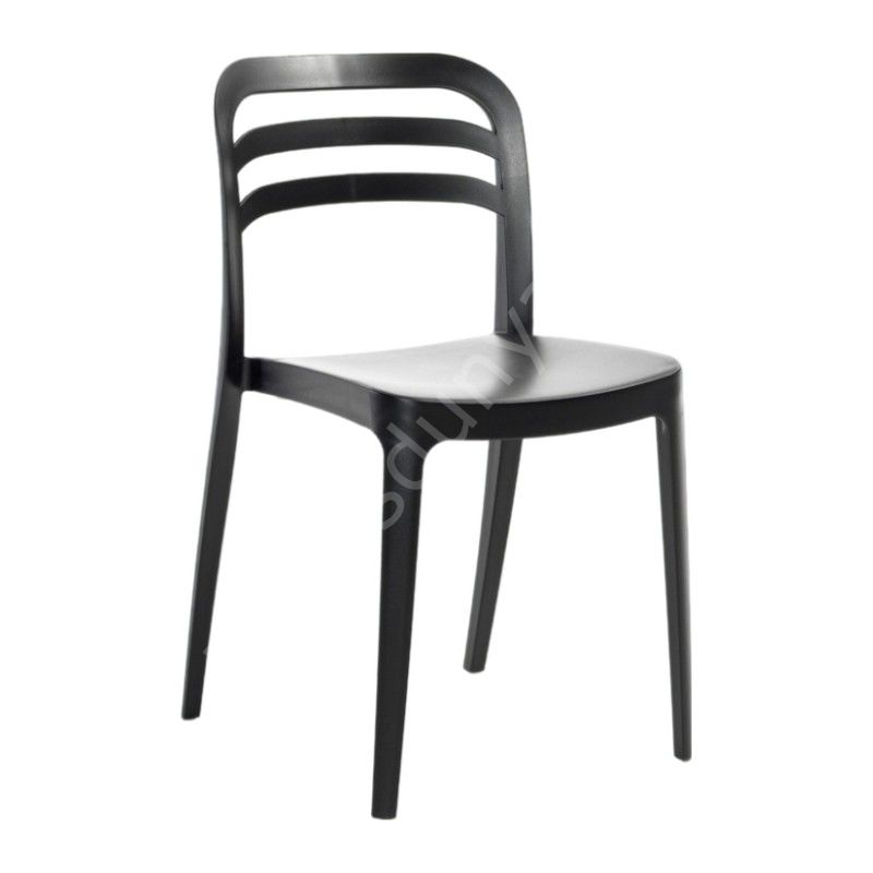 Pendos PP Plastik Sandalye Siyah