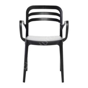 Pendos PP Kollu Plastik Sandalye Siyah