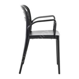 Pendos PP Kollu Plastik Sandalye Siyah