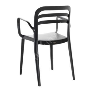 Pendos PP Kollu Plastik Sandalye Siyah