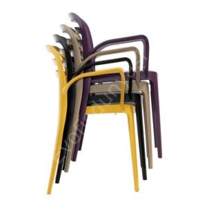 Pendos PP Kollu Plastik Sandalye Beyaz