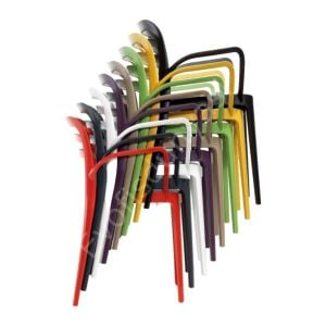 Pendos PP Kollu Plastik Sandalye Sarı