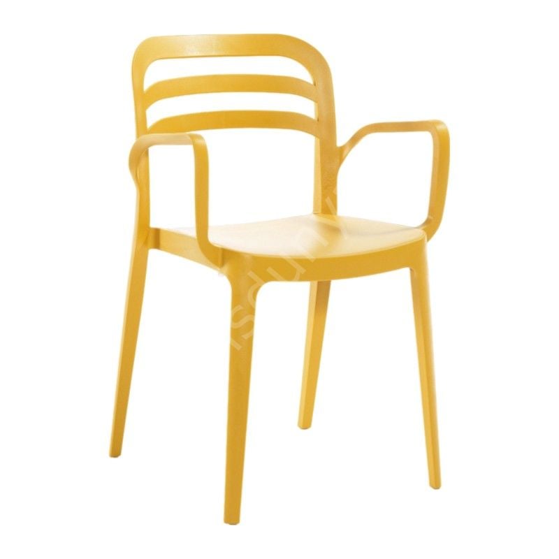 Pendos PP Kollu Plastik Sandalye Sarı