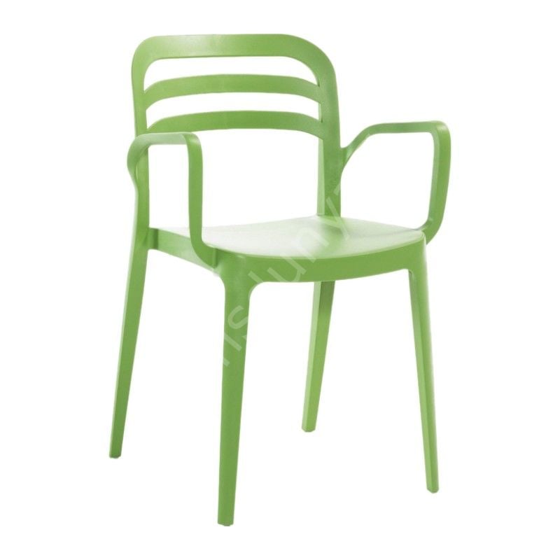 Pendos PP Kollu Plastik Sandalye Yeşil