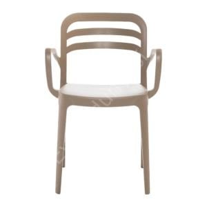 Pendos PP Kollu Plastik Sandalye Kum Beji