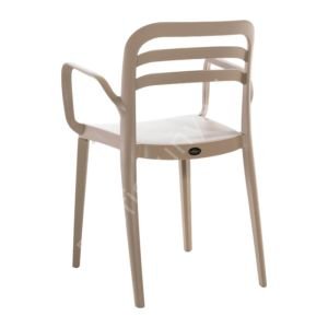 Pendos PP Kollu Plastik Sandalye Kum Beji