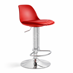 Vegas Modern Tepsi Ayaklı Bar Sandalyesi Kırmızı