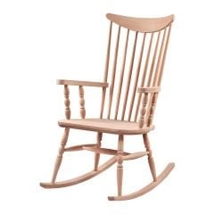 Ham Kırlangıç Tornalı Ahşap Sallanır Koltuk