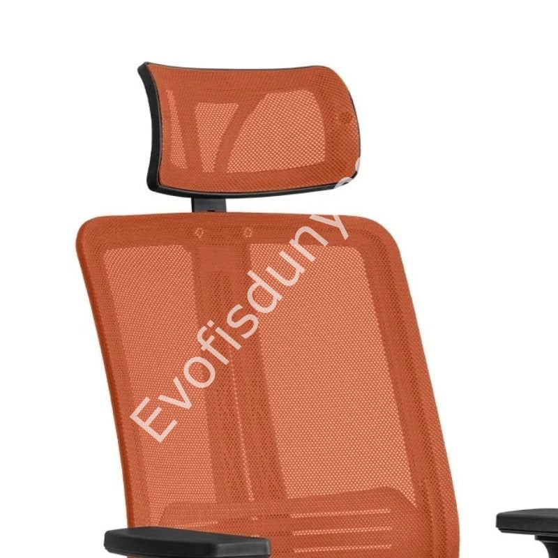 James Stella Kol Müdür Koltuğu Turuncu File - Krom