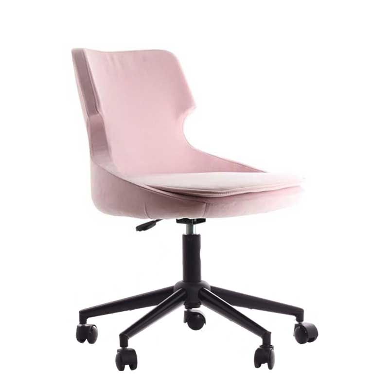 Sude Çalışma Koltuğu Pembe - Siyah Boya