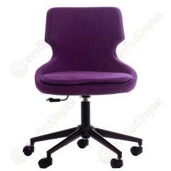 Sude Çalışma Koltuğu Mor - Siyah Boya