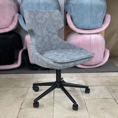 Sude Çalışma Koltuğu Gri - Siyah Boya