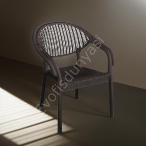 Find Rattan Efektli PP Kollu Sandalye Kahve