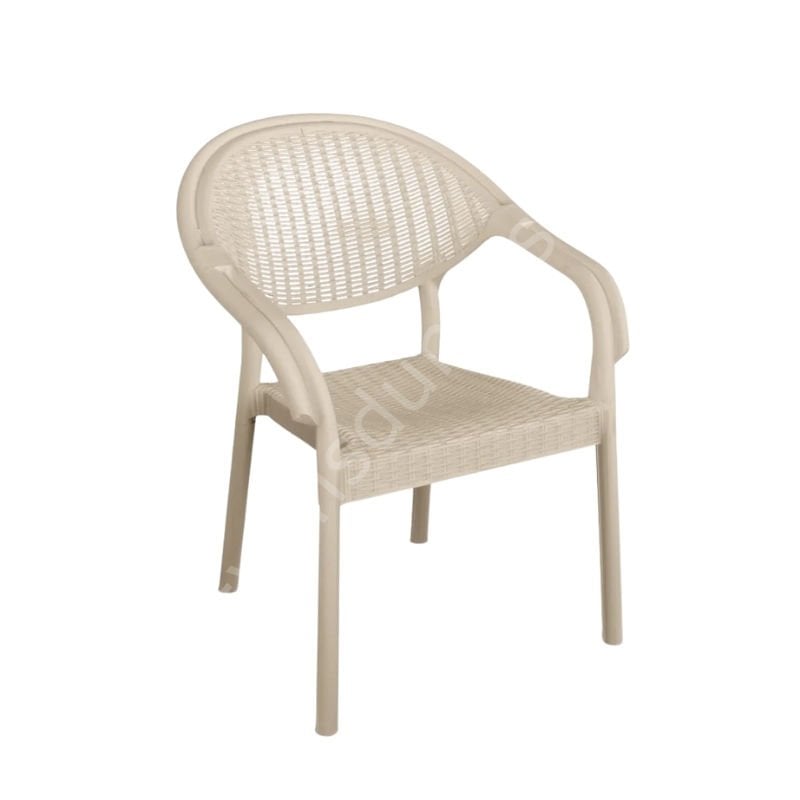 Find Rattan Efektli PP Kollu Sandalye Kum Beji