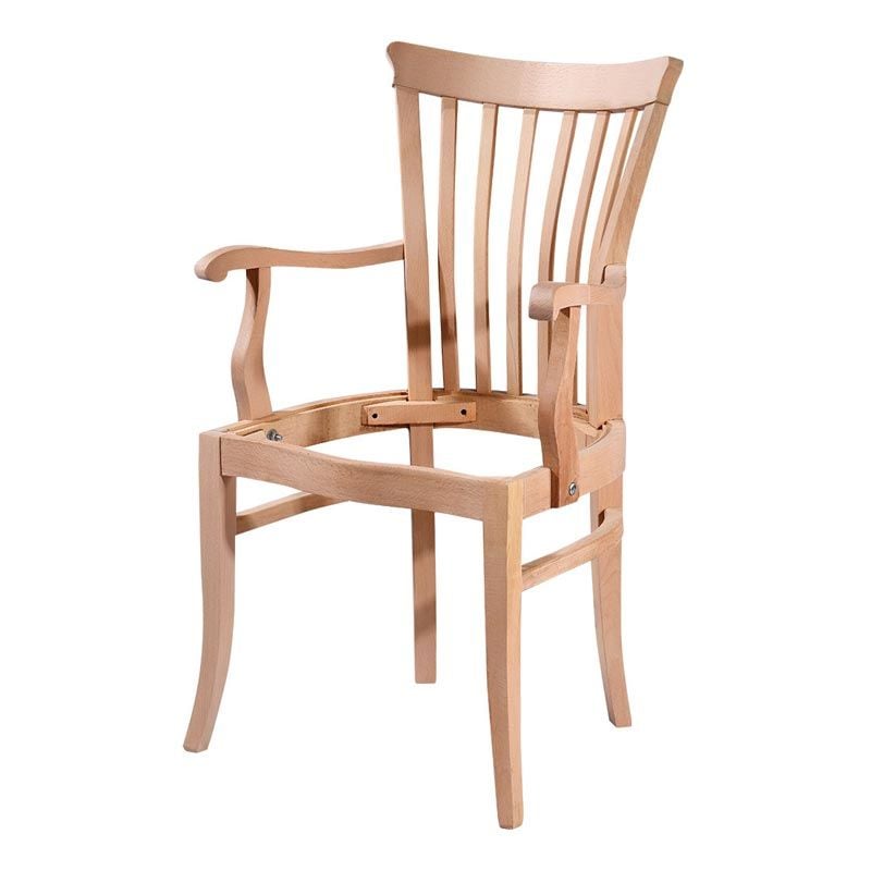 Ham Şerif Kollu Ahşap Sandalye