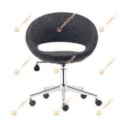 Song Çalışma Koltuğu Keten Gri - Krom