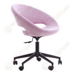 Song Çalışma Koltuğu Pembe - Siyah Boya