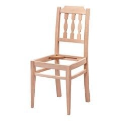 Ham Izgaralı Döşemeli Ahşap Sandalye