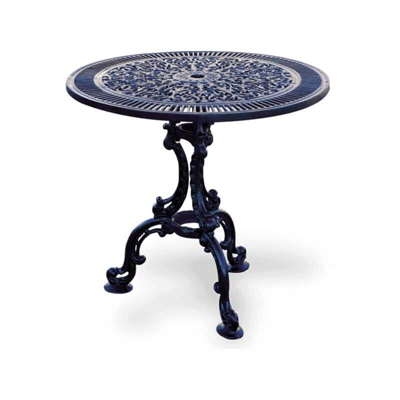 Touch Alüminyum Döküm Masa 74 Çap Siyah