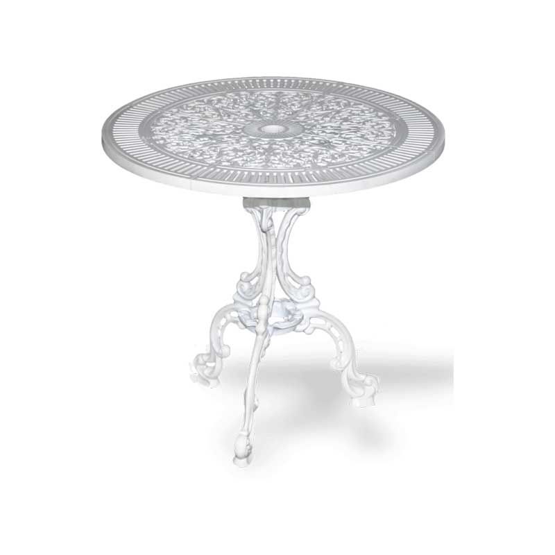 Touch Alüminyum Döküm Masa 74 Çap Beyaz