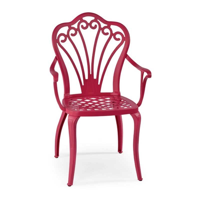 Teton Alüminyum Kollu Döküm Sandalye Pembe